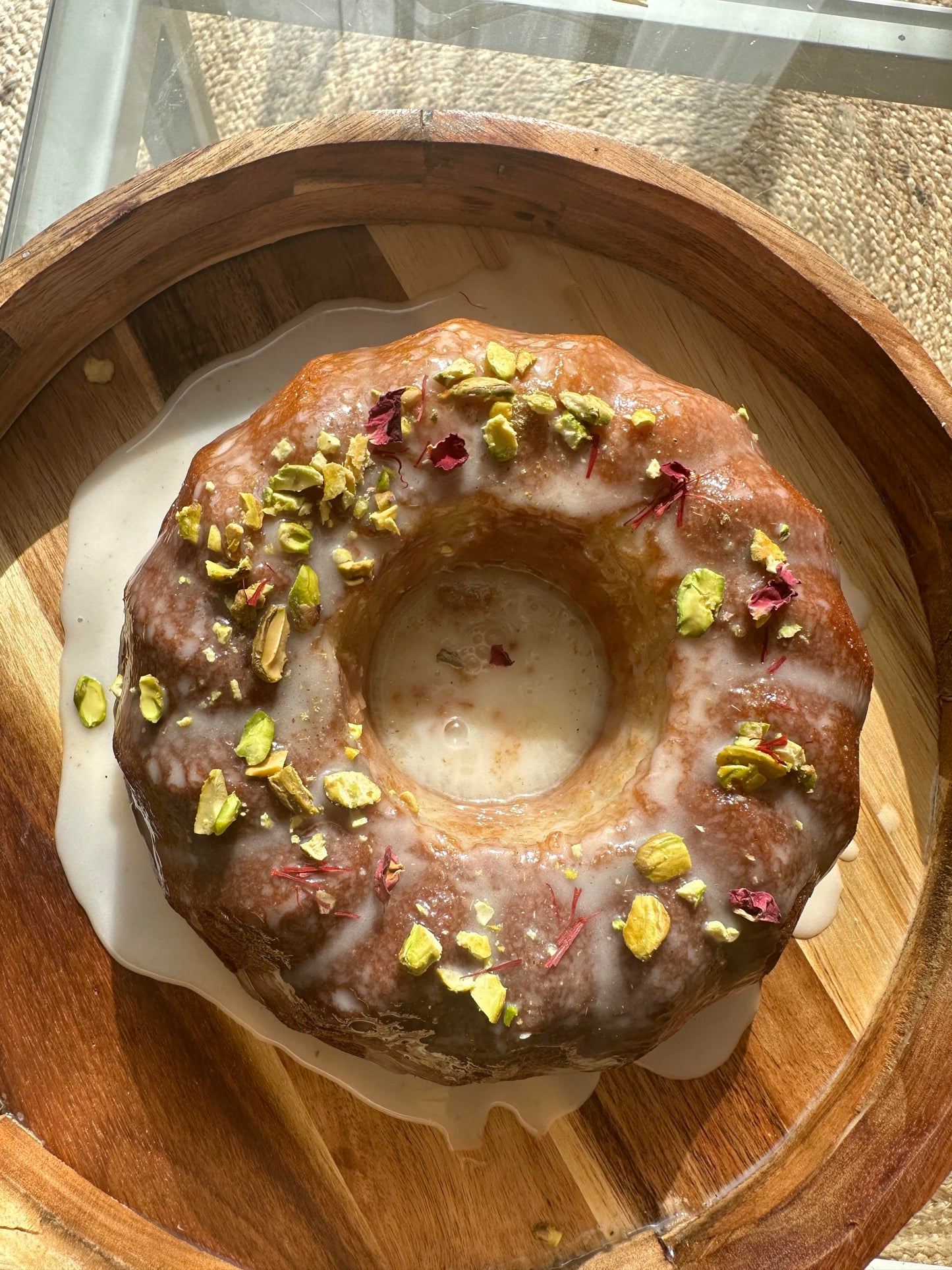 Gulab Jamun Bundt Cake